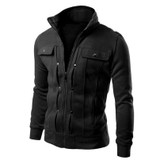 New 2017 Fashion Hoodies Men Button Hip Hop Mens Brand Solid Hooded Zipper Hoodie Cardigan Sweatshirt Slim Fit Men Hoody 4XL