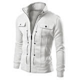 New 2017 Fashion Hoodies Men Button Hip Hop Mens Brand Solid Hooded Zipper Hoodie Cardigan Sweatshirt Slim Fit Men Hoody 4XL