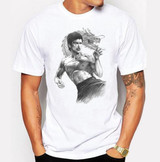 New 2017 Fashion Bruce Lee Design T Shirt Men's High Quality MMA T-shirts Hipster Tops Tees