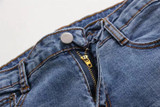 New 2017 Fashion Beading Jeans Women Hole Casual Denim Pants Elastic Skinny Mid Waist Slim Trousers Rivet Pearl Jeans