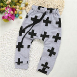 New 2017 Baby Pants Fashion Baby Boys Pants Harem Pants For Girls Cross Star Children Boy Toddler Child Trousers Baby Clothes