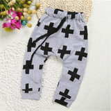 New 2017 Baby Pants Fashion Baby Boys Pants Harem Pants For Girls Cross Star Children Boy Toddler Child Trousers Baby Clothes