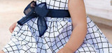 New 2017 Baby Toddler Girls Kids Plaid Bownot Sleeveless Dress Outfit Pricess Clothes Dresses