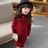 New 2017 Baby Girls Sweaters Dress Long Style Sweaters Kids Autumn Winter Children Clothing Slim Knit Girls Dress DQ650 New 2017 Baby Girls Sweaters Dress Long Style Sweaters Kids Autumn Winter Children Clothing Slim Knit Girls Dress DQ650