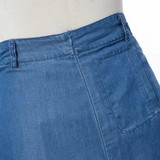 2017 Summer Long Maxi Skirt High Waisted Floor Length Denim Jeans Skirts Women Casual A Line Jupe Saia Jeans longa With Pockets