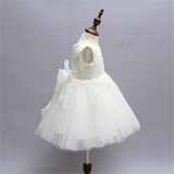 2017 Summer Lace Flower Girl Wedding Gown Baby Kids Party Pageant Dress For Girl First Communion Dress Children Graduation Gowns