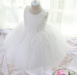 2017 Summer Lace Flower Girl Wedding Gown Baby Kids Party Pageant Dress For Girl First Communion Dress Children Graduation Gowns
