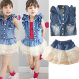 2017 summer Korean baby girls clothing set children heart shirt+bow shorts suit 2pcs kids floral bow clothes set suit