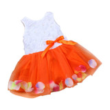 2017 Summer Girls Lace Flower Girl Dresses Bow Tutu Baby Toddler Princess Dress Party Wedding Costumes Newborn Infant Girl Dress