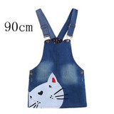 2017 Summer Girl Cowboy Suspender Dress Girls Denim Strap Dress Jean Sundress Casual Kids Dresses For Girls Baby Clothing