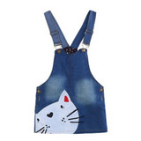 2017 Summer Girl Cowboy Suspender Dress Girls Denim Strap Dress Jean Sundress Casual Kids Dresses For Girls Baby Clothing