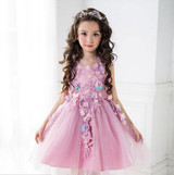 2017 Summer Flower Girl Dresses Brand New Real Party Pageant Communion Dress Little Girls Kids/Children Dress for Wedding