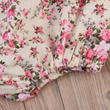 2017 Summer Floral Newborn Baby Girl Romper Summer Sleeveless Backless Jumpsuit Outfits Sunsuit Clothes