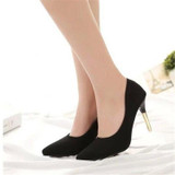2017 summer elegant ol single shoes shallow mouth pointed toe high-heeled shoes thin heels sexy pink women's high-heeled shoes
