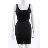 2017 summer dress women robe sleeveless solid mujer roupas feminina vestidos robe femme vetement femme pencil clothing dresses