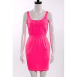 2017 summer dress women robe sleeveless solid mujer roupas feminina vestidos robe femme vetement femme pencil clothing dresses