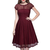2017 Summer Dress Women Fashion Vintage Elegant Lace Dress High Quality Party Christmas Dresses For Women Female Sexy Vestidos