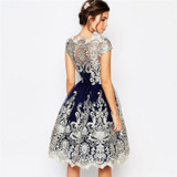 2017 Summer Dress Women Fashion Vintage Elegant Lace Dress High Quality Party Christmas Dresses For Women Female Sexy Vestidos