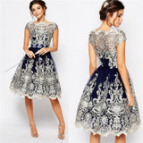 2017 Summer Dress Women Fashion Vintage Elegant Lace Dress High Quality Party Christmas Dresses For Women Female Sexy Vestidos