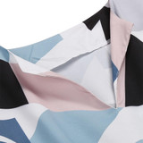 2017 Summer Dress Women Elegant OL Work Dress Casual V Neck Short Sleeve Geometric Prints Loose Dress