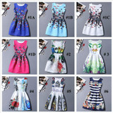2017 Summer Dress Women Butterfly Sleeveless Casual Dresses Vestido de festa Ladies vintage print plus size jacquard clothing