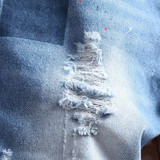 2017 summer denim shorts male jeans men jean shorts bermuda skate board harem mens jogger ankle ripped wave 38 36