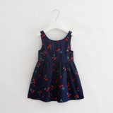 2017 Summer Cute Cotton Baby Girls Vest Dress Kids Sundress Princess Shirt Dresses