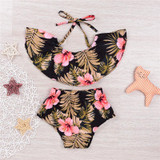 2017 Summer Cute Newborn Baby Girls Clothing Set Off shoulder Floral Crop Tops Tanks+Baby Bloomers Shorts 2PCS Outfits Sunsuit