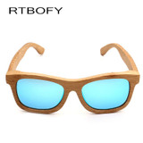 Retro Bamboo Wood Sunglasses Women Brand Designer Goggles Sun Glasses Shades Polarized sunglasses lunette oculo -2A-03