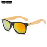 Retro Bamboo Wood Sunglasses Men Women Brand Designer Goggles Gold Mirror Sun Glasses UV400 Shades lunette oculo