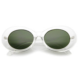 Retro 1990's Fashion Oval Clout Goggle Sunglasses 51mm C381
