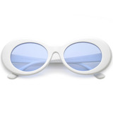 Retro 1990's Fashion Clout Goggle Oval Colored Lens Sunglasses C459