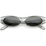 Retro 1990's Fashion Narrow Oval Flat Lens Sunglasses C550