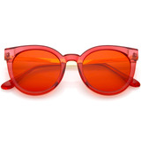 Retro 1950's Festival Colorful Pantone Translucent Sunglasses C226