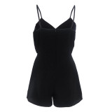 Retail Summer Women V-Neck Rompers Sexy Club Solid  Elegant Bodycon Jumpsuit Playsuit Romper For Dropshipper S3
