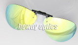 Retail Mirror Lens Frog Driving Glasses Eyeglasses Sunglass Folding Polarized Clip On Sunglasses With Plastic Case Free Shipping