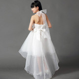 Retail Flower Girl Dresses For Weddings Elegant Evening Dress For Kids Free Shipping Trailing Gown Girls Princess Dress LT-18