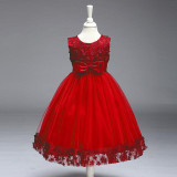 Retail Floral Flowers Girl Dresses Appliques Bow Decoration First Communion Dresses Elegant Holy Communion Dresses LL314