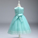 Retail Floral Flowers Girl Dresses Appliques Bow Decoration First Communion Dresses Elegant Holy Communion Dresses LL314