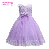 Retail Floral Flowers Girl Dresses Appliques Bow Decoration First Communion Dresses Elegant Holy Communion Dresses LL314