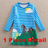 Retail Children Dresses Baby Girls Summer Printed Princess Dresses Vestidos Children Clothing Kids Girls Dresses JM7277 Mix