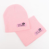 Moeble Spring Autumn Winter Baby Cap Girls Boys Children Knitted Hat and Scarf Set Kids knit hat with scarf set 6 colors H346B
