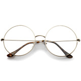 Modern Slim Round Clear Lens Dapper Glasses C143