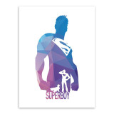 Modern Original Geometric Abstract Super Hero Batman Hulk Movie Canvas A4 Print Poster Wall Picture Home Decor Painting No Frame