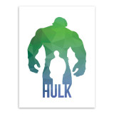 Modern Original Geometric Abstract Super Hero Batman Hulk Movie Canvas A4 Print Poster Wall Picture Home Decor Painting No Frame