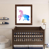 Modern Decor Frameless Wall Picture Unicorn Pattern Waterproof Canvas Art Print Poster Wall Pictures For Living Room Home Decor
