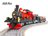 Model building kits compatible with lego city train rail 009 3D blocks Educational model building toys hobbies for children