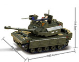 Model building kit compatible with lego military Main Battle Tank 3D blocks Educational model building toys hobbies for children
