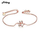 MoBuy MBHI005 Animal Clam Natrual Gemstone Rose Quartz Bracelets &amp; Cuff 925 Sterling Silver Gold Plated Fine Jewelry For Women