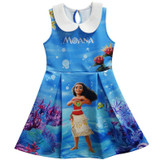 Moana Dress Children Clothing Summer sleeveless Dresses Girls Baby Costume Princess Party Dress Girl Clothes Kid Casual Clothes
